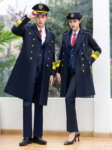 เสื้อโค้ทหนาสำหรับอากาศหนาว ผ้าขนสัตว์ผสมโพลีเอสเตอร์และยางยืดสำหรับผู้ชายและผู้หญิงในฤดูหนาว ป้องกันลม ทรงปกติ กระดุมคู่