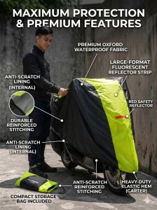 Motor Cover (Waterproof )free helmet bag