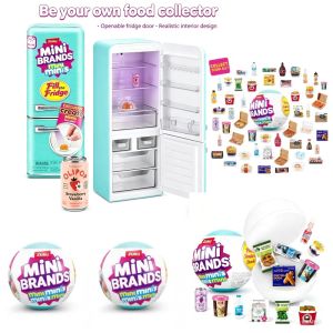Bandai | Zuru Mini Fridge Stuffing Toy Tide Play Blind Box Stuffing Fridge Ball Blind Box Random Mini Model Toy Child Ideal Gift