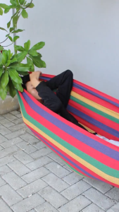 Ayunan Gantung Hammock Rainbow Pelangi / Ayunan Pohon  Bahan Tebal Gantung Hammock/ Ayunan Gantung Camping