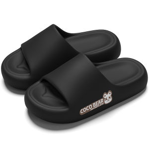 Mens Summer Outdoor Wear Thick Bottom Anti-Slip Beach Smell Proof Slippers Casual Style EVA Material Comfortable Home Slippers