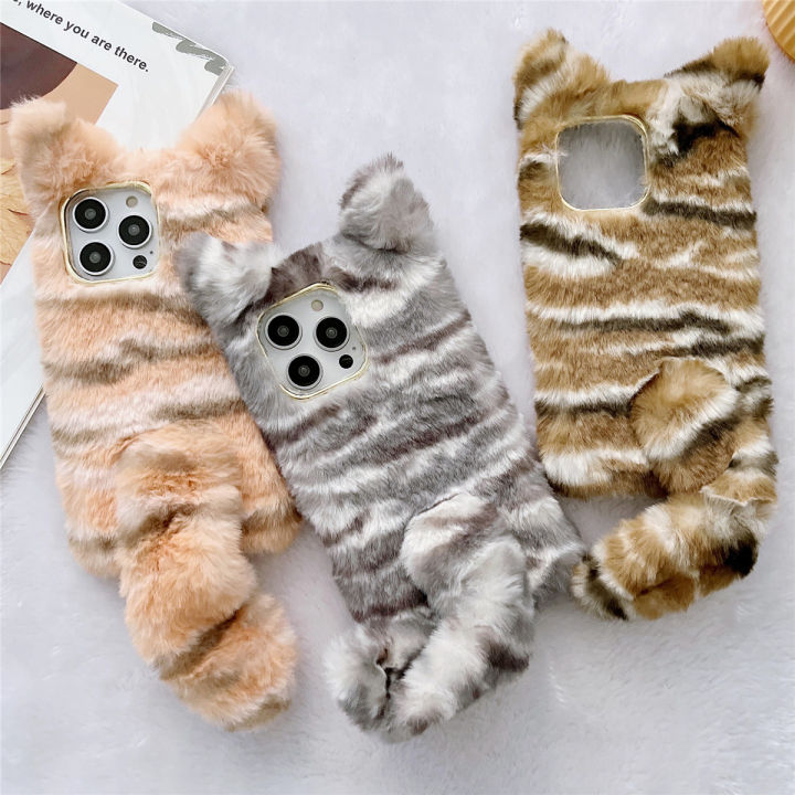 for iPhone 15 14 13 12 11 X XS Pro Max XR Plus SE Furry Case