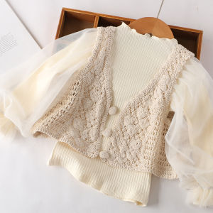 Kids Vest Spring and Autumn Outer Wear Cardigan New Arrival Girls Autumn Clothing Sweater Coat Baby Sweaters Vest Waistcoat