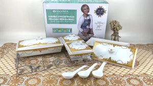 Vicenza Multi Casserole - Wadah Saji Makanan Snack B749 Motif Padi