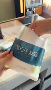 Disposable Travel Dry Hair Cap Cotton Hair Towel Quick Drying Hair Towel Super Absorbent Tuala Wanita Melancongg