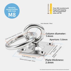 POWER&STRONG | Stainless Steel Hook for Fans Sandbags Lights and Fixtures