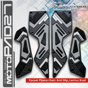karpet motor Yamaha nmax new 155 2020 - 2024  Step Floor nmax 2020 - 2024