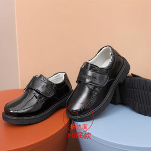 GRAZIA Campus Shoe Child Girl Middle School Student Shoe Children Boy Leather Shoes Early Boys Dress Shoes Soft Bottom Black Kids