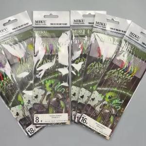 5packs Rainbow Sabiki Rig 6-color high carbon steel fishhook with luminous beads efficient sea fishing accessories