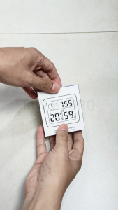 Termometer Higrometer dan Jam Digital Meja / Dinding - Suhu & Kelembaban Ruangan | Thermometer Hygrometer Clock