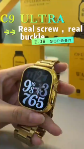 Local shipment C9 Ultra MAX Gold Smart Watch NFC Wireless Smartwatch Bluetooth Call Men