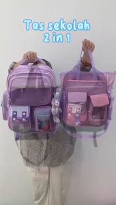 TAS RANSEL SEKOLAH ANAK LAKI-LAKI IMPORT 2 IN 1