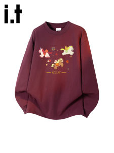 izzue | Stylish Print Round Neck Long Sleeve T Shirt
