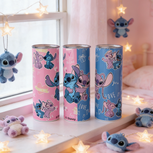 Disney | 1pc 20oz Disney Insulated Stainless Steel Tumbler Lilo & Stitch Valentines Day Themed Reusable Drinkware for Daily Use & Gift