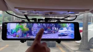 11.26 Inch 4CH Mirror Dash Cam 4K Front Rear View Mirror 4 Cameras Video Camera with ADAS BSD WIFI 24H Parking DVR