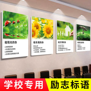 Motivational Decorative Painting Famous Quotes Classroom Culture Wall Stickers Modern Simple Style Childrens Room Artwork