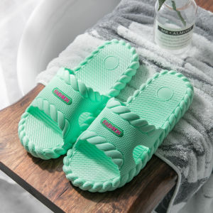 Summer Home Indoor Bathroom Anti-Slip Soft Bottom Couple Smell-Proof Slip-On Shoes Men Women Cotton Slippers Comfortable