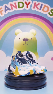 Giày Bóng Rổ Phòng Chân Bẹt HOBIBEAR AS8600G Xixa by Fandy Kids Đế Eva Khóa Xoay