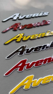 Avenis Acrylic Emblem – Japanese/English Style | 2pcs + Sticker | Clean Porma Setup | Plug & Play