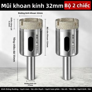 DAIENGONGJU | Mũi Khoan Đục Gạch Kính