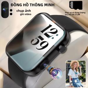 Đồng Hồ Thông Minh Có Camera Với Bộ Nhớ 512MB Chống Nước Theo Dõi Sức Khỏe Thể Dục Gọi Bluetooth Đồng Hồ Thể Thao Dành Cho Android iOS - Chụp Ảnh Video