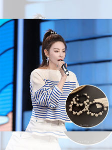 Elegant Hepburn Style Hair Ties with Large and Small Pearls High Elasticity Practical Hair Bands for Women Fashionable Hair Accessories