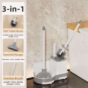 Comprehensive Drain Cleaning Toilet Brush Set