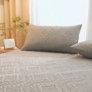 Ultrasonic Waterproof Mattress Protector Cover Solid Color 30cm High Surrounded Fitted Bed Sheet  Queen/King Dustproof Bed Sheet No Pillowcase