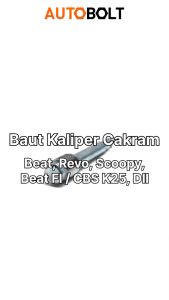 Baut Kaliper Cakram Supra X 125 & Revo & Beat & Vario & Scoopy Depan
