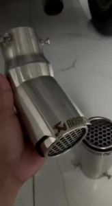 (LEKUK) Variasi Ujung Knalpot Mobil Variasi Akrapovic Jaring Stainles Tinggal Baut Ayla Brv Avanza