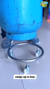 Top Selling Stainless Steel Gas Cylinder Roller Base Round Moving Dolly Universal Swivel Caster Wheel Pot Stand Kitchen Propane Tank Holder Adjustable Furniture Mover Metal Tray Pallet Outdoor Indoor Garden Plant Caddy Hardware Tool Storage Accessory