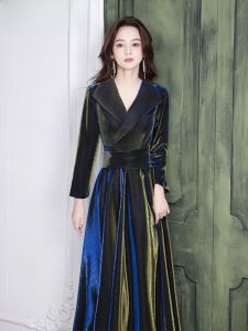 ชุดราตรีสูทผู้หญิง ชุดราตรีย้อนยุค ชุดยาวเอวกลาง ชุดการแสดง เสื้อผ้าทำงาน ชุดราตรีสุดหรู ชุดการแสดง