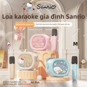 Sanrio | Loa Bluetooth Không Dây Micrô Di Động Nhỏ Cho Karaoke Tại Nhà