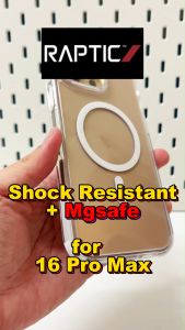 Raptic iPhone 16 Pro Max | 16 Pro | 16 Plus Clear MgSafe Magnetic Compatible Drop Protection Case Casing