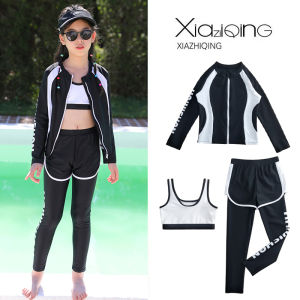 XIAZHIQING | Bộ Đồ Bơi 2 Mảnh Bảo Vệ UV Cho Trẻ Em