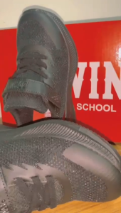 EDWIN BLACK SHOE SCHOOL SHOE SINGLE STRAP ultra light / Kasut Sekolah Kasut Hitam ringan EW3019