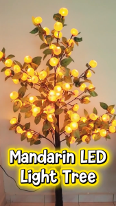 好运桔子树 150CM LED Orange Tree CNY Lighted Tree Mandarin Orange Fairy Light Tree Lamp Artificial Tree Festival Waterproof