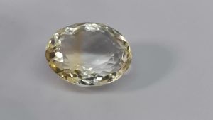 Natural 15.98 Ct Brazilian Citrine Yellow Oval Cut Eye Clean Loose Gemstone