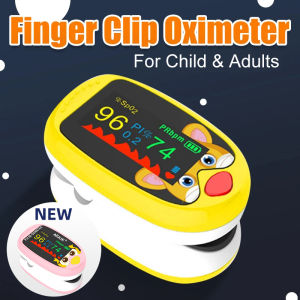 Rechargeable Child Finger Pulse Oximeter TFT Display Strap Lanyard Blood Oxygen Saturation Meter Children Kids Oximetro SPO2