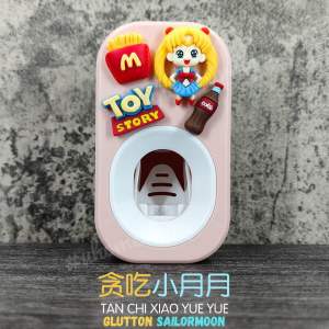 [Local Seller] Toothpaste Dispenser Hands Free for Kids Family Toothpaste Pump Holder Automatic Toothpaste Squeezer Cute Cartoon