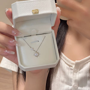 Corinna Sun Starburst Necklace Women Simple Versatile Necklace High-end Light Luxury Clavicle Chain