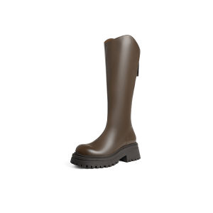 Reddragonfly | Winter New Style Thick Sole Height-Increasing Slimming Leather Boot
