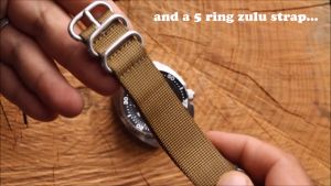 CAMPCO USA ZULU 3-Ring PVD Military NATO Watch Band Replacement Strap - 22mm Width Size - Heavy Duty Weaved Nylon with Comfortable & Hypoallergenic Advantages - FOC 1 Pair Spring Bars