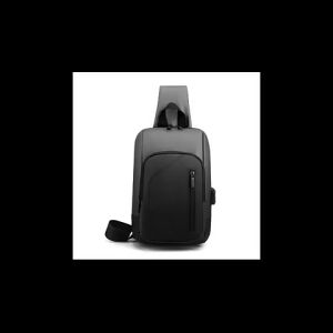 Tas Selempang Pria Modis Chest Sling Bag USB Port Waterproof