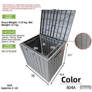ZHUOLESHI | All-Weather Waterproof Outdoor Storage Box Plastic