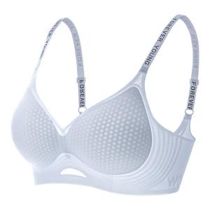 MiiOW | เสื้อชั้นในแบบสายเดี่ยวบางสำหรับผู้หญิง ไร้โครง ทรงเข้ารูป ทรง V ด้านหลัง 4 แถว ผ้าไนลอน ทรงเข้ารูป ทรงเข้ารูป เสื้อชั้นในแบบสวมสบาย