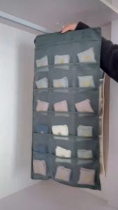 Gantungan pakaian dalam bra celana dalam gantung organizer underwears 2 sisi - 30 pouch