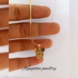 Top Quality Premium Kalung Anak perempuan Titanium Karakter Mikye Mousee kalung Titanium anak anti karat model terbaru dan tahan luntur anti karat selamanya. gold wanita.