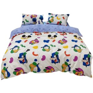 Pure Cotton Duvet Cover Single Piece Childrens Nursery Cute Cartoon Print Bedding Quilt Cover Soft Cotton Fabric Made in China