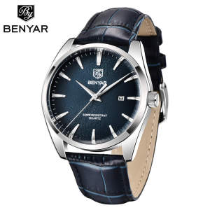 BENYAR 5163 Classic Exquisite Mens Watch Luxury Waterproof Quartz Watch Fashion Casual Mens Military Watch Relogo Masculino